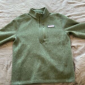 Vineyard Vines olive 1/4 zip